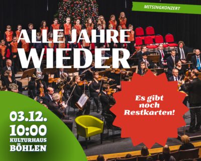 Es gibt noch Restkarten für das Mitsingkonzert mit dem MDR-Kinderchor!