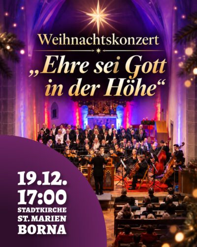 Weihnachtskonzert „Ehre sei Gott in der Höhe“